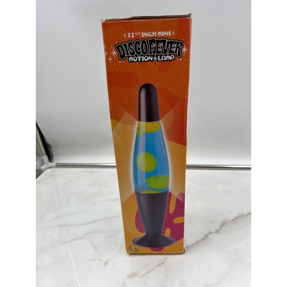 Disco Fever Motion Lamp 12 1/2 Inch Mini Groovy Glowing Action Super Sleek - Picture 4 of 11